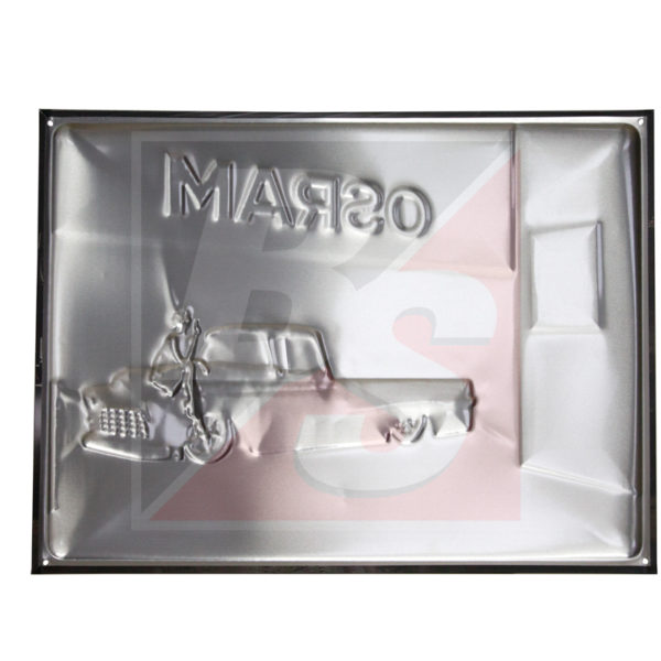 Blechschild OSRAM Retro Werbeschild – Bild 2