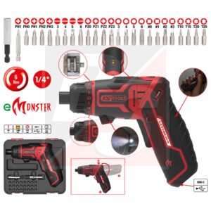 KS TOOLS eMONSTER 1/4" Akku-Bit-Schrauber-Satz, 27-tlg.