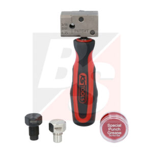 KS TOOLS FLAREFIXeco 4,75 mm Universal-Bremsleitungs-Bördelgerät-Satz, 4-tlg